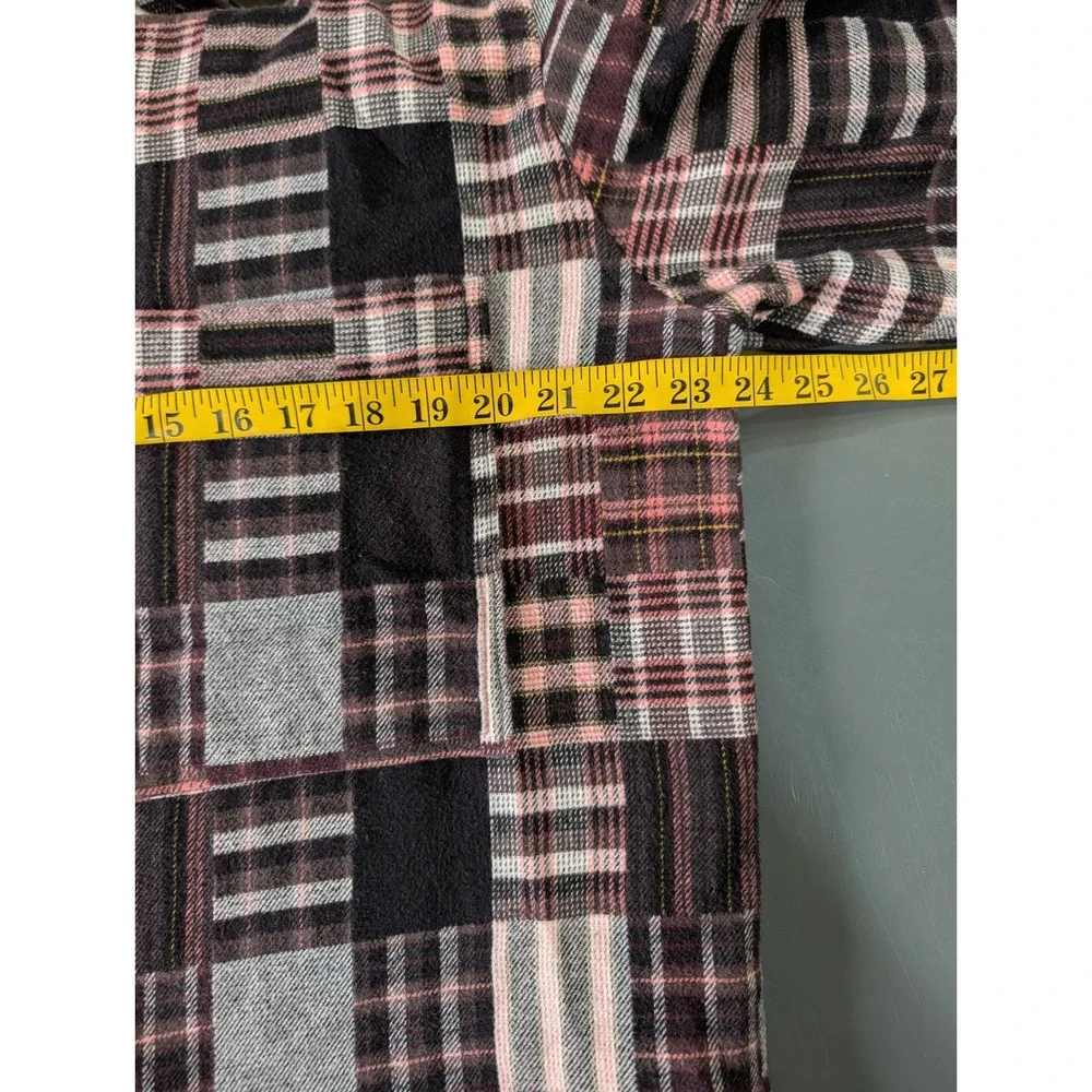 Banana Republic Patchwork Plaid Flannel Shirt Multi-Color Mens M